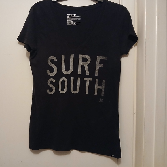 Hurley Black Fitted Short Sleeve Tee - Picture 1 of 6